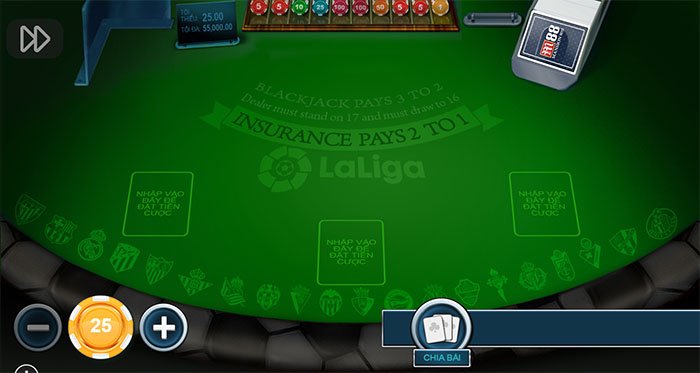 Cách chơi Laliga Blackjack